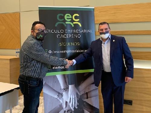 El Círculo Empresarial Cacereño y la Agrupación Vecinal de Cáceres firman un acuerdo para poner en contacto a las empresas con los vecinos